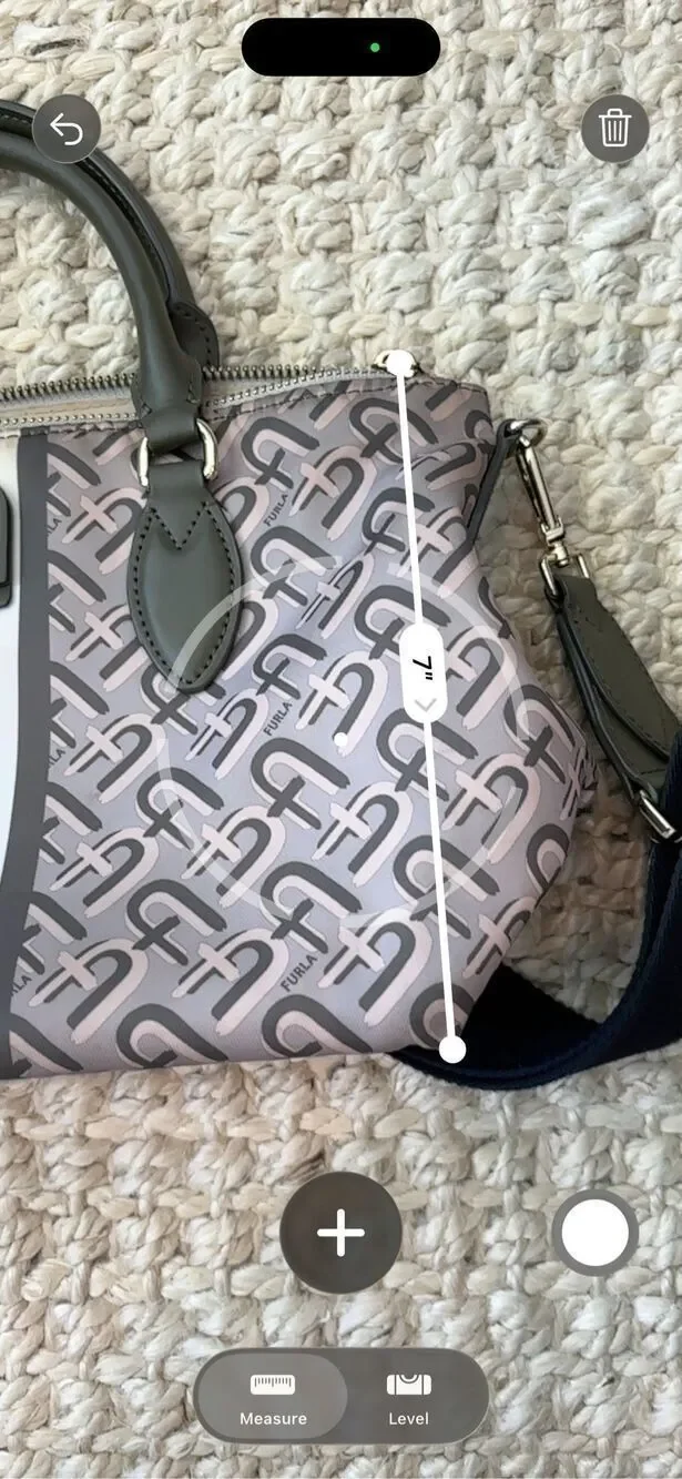 Furla Monogram Nylon Satchel Crossbody Bag Pink Green Stripe Designer Tote, $395
